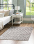 Marrakech Lattice Collection Area Rug - Essaouira (Stone Gray)