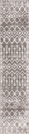 Marrakech Lattice Collection Area Rug - Essaouira (Stone Gray) Runner Stone Gray  lifestyle 6