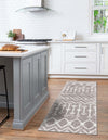 Marrakech Lattice Collection Area Rug - Essaouira (Stone Gray) Runner Stone Gray  lifestyle 18