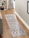 Marrakech Lattice Collection Area Rug - Essaouira (Stone Gray) Runner Stone Gray  lifestyle 20