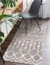 Marrakech Lattice Collection Area Rug - Essaouira (Stone Gray)