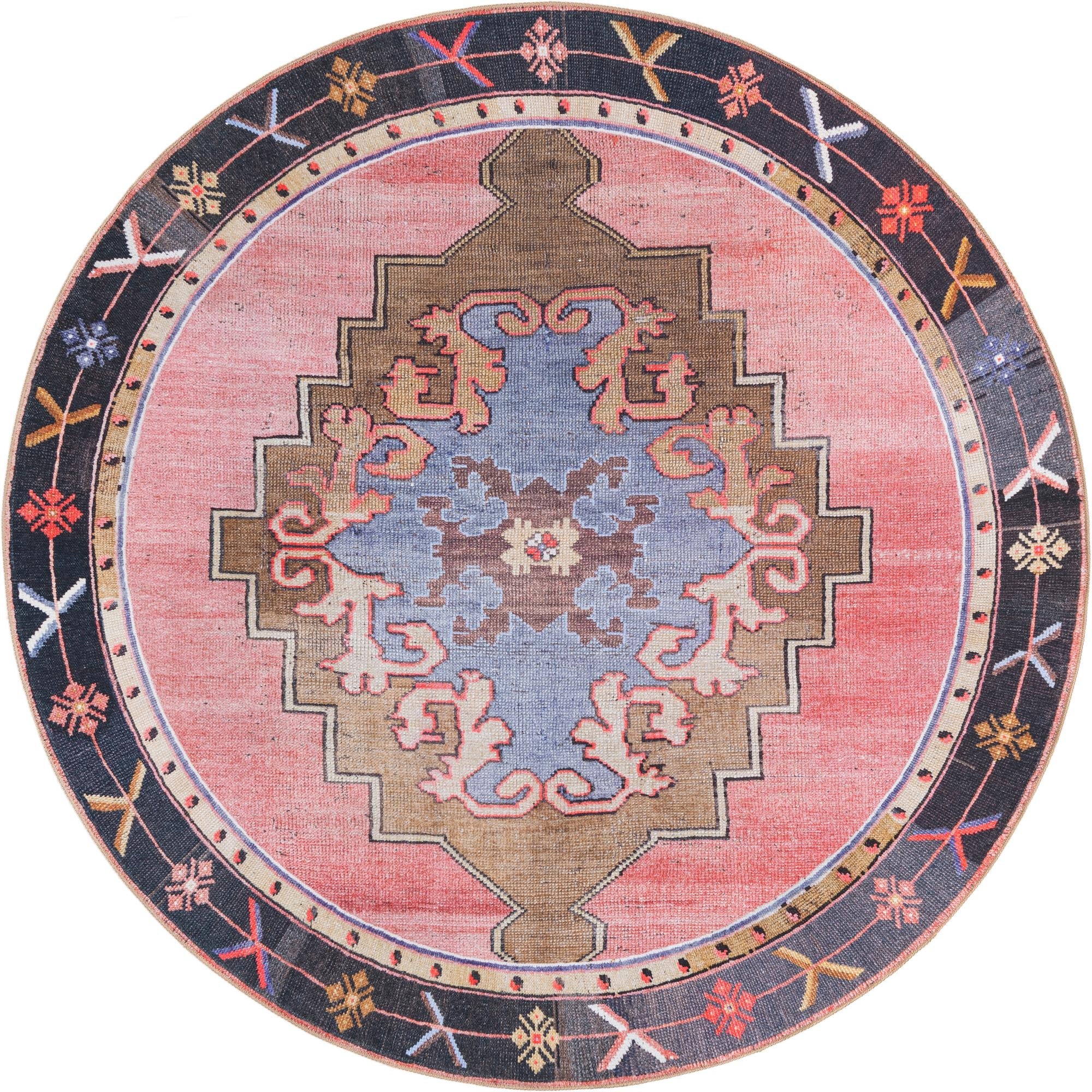 Heritage Elegance Collection Area Rug -  Winterthur (Pink)