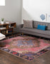 Heritage Elegance Collection Area Rug -  Winterthur (Pink)