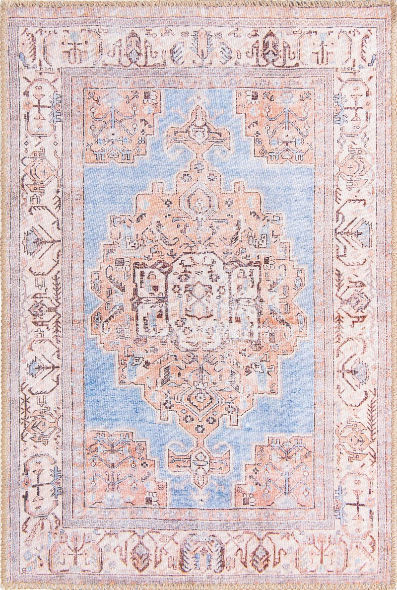 Heritage Elegance Collection Area Rug -  Blenheim Rectangle Blue Main