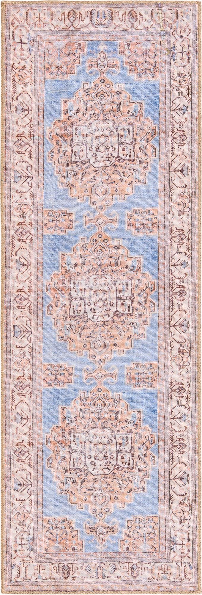 Heritage Elegance Collection Area Rug -  Blenheim Runner Blue  lifestyle 10