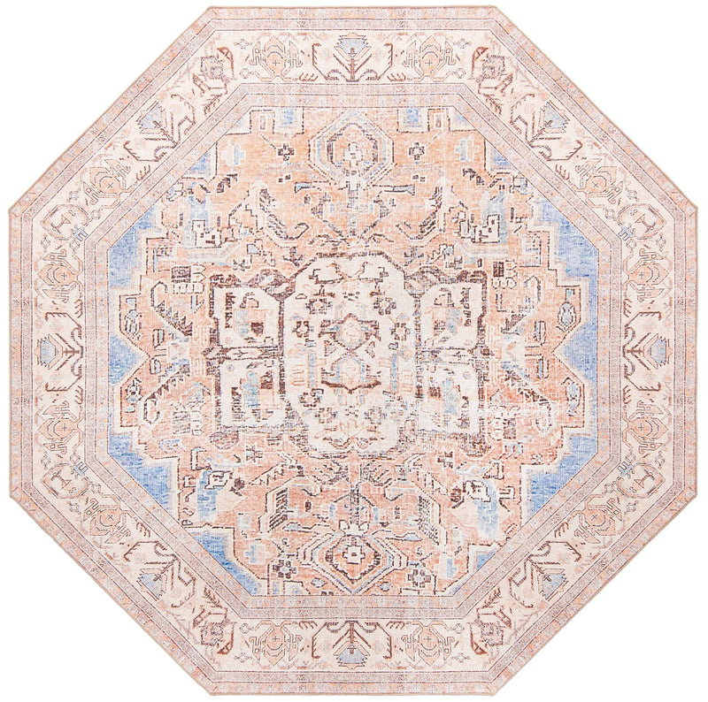 Heritage Elegance Collection Area Rug -  Blenheim Octagon Blue  lifestyle 13