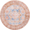 Heritage Elegance Collection Area Rug -  Charlottenburg Round Blue  lifestyle 30