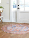 Heritage Elegance Collection Area Rug -  Charlottenburg Round Blue  lifestyle 40