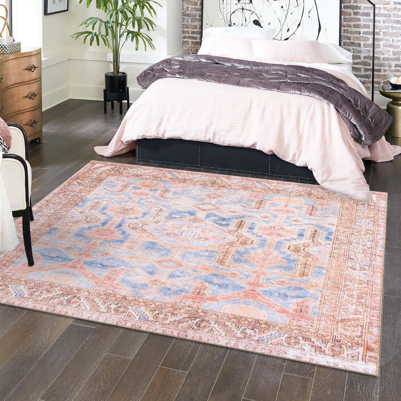 Heritage Elegance Collection Area Rug -  Charlottenburg Square Blue  lifestyle 99