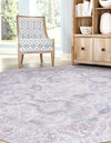 Heritage Elegance Collection Area Rug -  Charlottenburg Octagon Gray  lifestyle 52