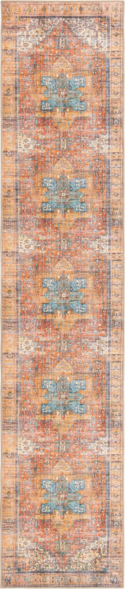 Heritage Elegance Collection Area Rug -  Windsor (Rust Red)