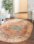 Heritage Elegance Collection Area Rug -  Windsor (Rust Red)