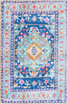 Heritage Elegance Collection Area Rug -  Taj Rectangle Blue Main