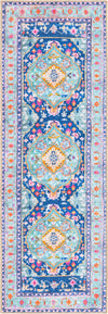 Heritage Elegance Collection Area Rug -  Taj Runner Blue  lifestyle 15