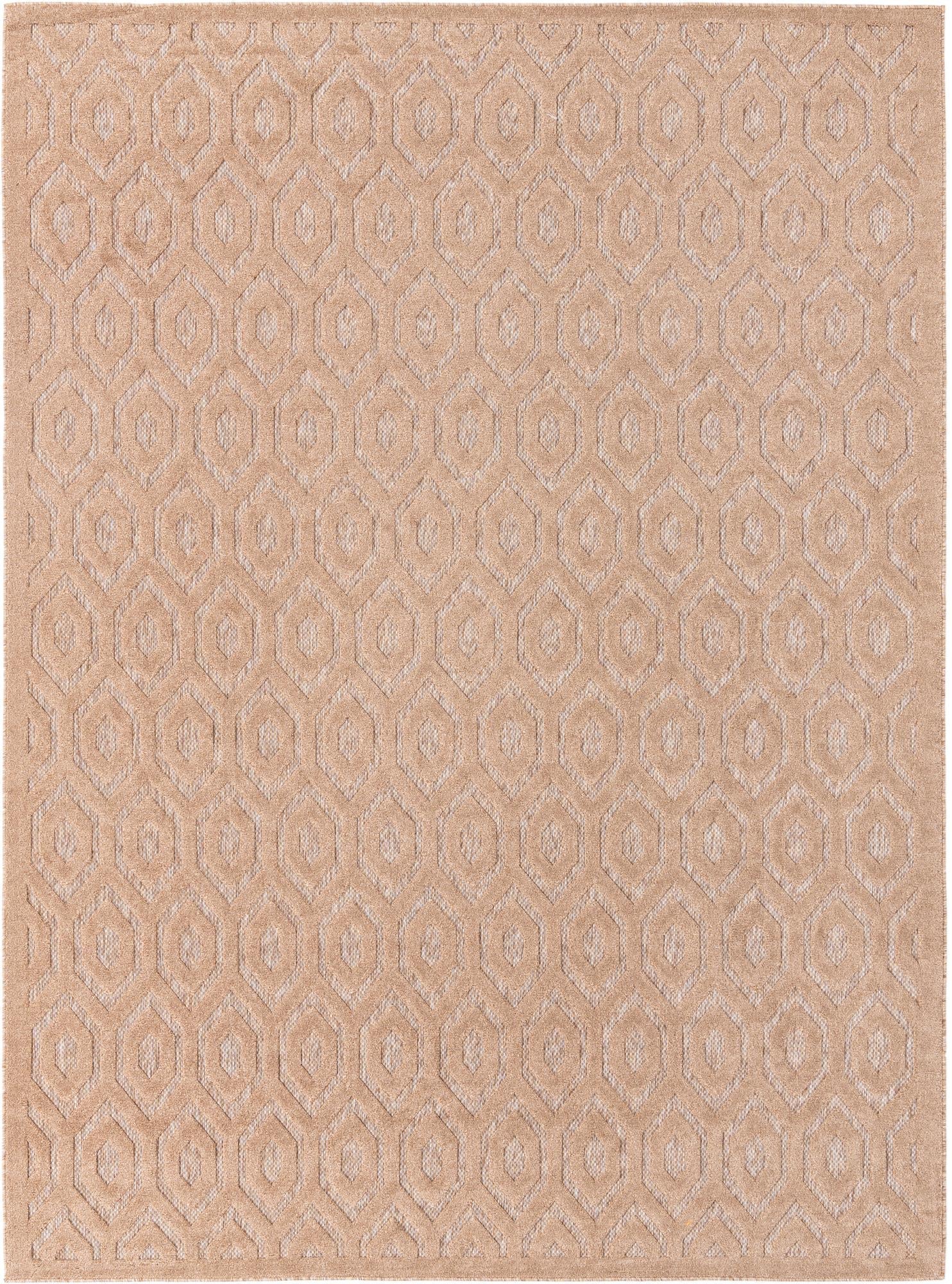 Garden Lattice Charm Collection Area Rug - Arbor (Beige)