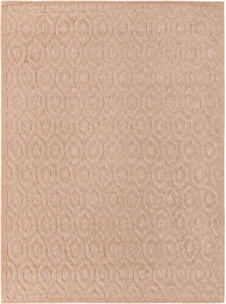 Garden Lattice Charm Collection Area Rug - Arbor (Beige)