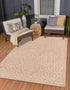 Garden Lattice Charm Collection Area Rug - Arbor (Beige)