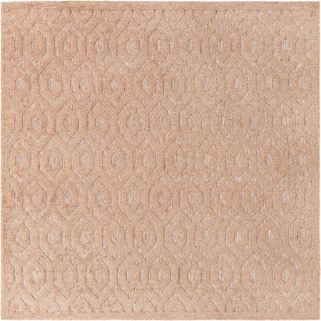 Garden Lattice Charm Collection Area Rug - Arbor (Beige)