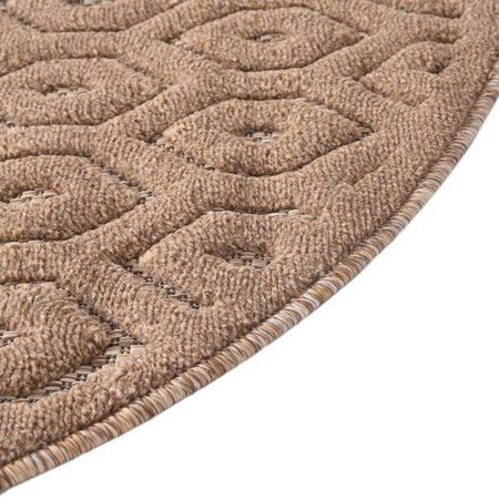 Garden Lattice Charm Collection Area Rug - Arbor (Beige)