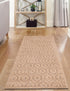 Garden Lattice Charm Collection Area Rug - Arbor (Beige)