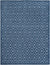 Garden Lattice Charm Collection Area Rug - Arbor (Navy Blue) Rectangle Navy Blue Main