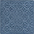 Garden Lattice Charm Collection Area Rug - Arbor (Navy Blue)