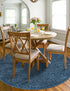 Garden Lattice Charm Collection Area Rug - Arbor (Navy Blue)