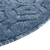 Garden Lattice Charm Collection Area Rug - Arbor (Navy Blue) Round Navy Blue  lifestyle 46