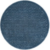 Garden Lattice Charm Collection Area Rug - Arbor (Navy Blue) Round Navy Blue  lifestyle 23