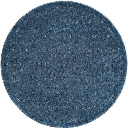 Garden Lattice Charm Collection Area Rug - Arbor (Navy Blue)