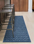 Garden Lattice Charm Collection Area Rug - Arbor (Navy Blue)