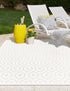 Garden Lattice Charm Collection Area Rug - Arbor (Ivory)