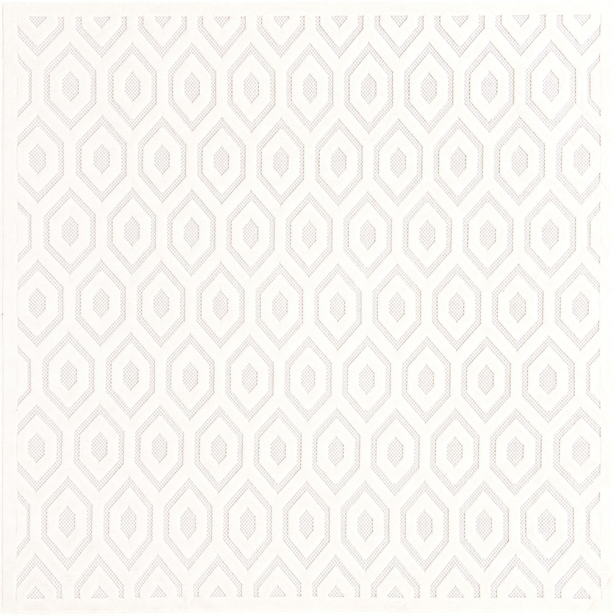 Garden Lattice Charm Collection Area Rug - Arbor (Ivory)