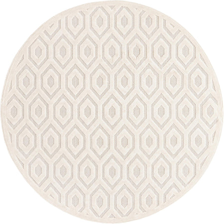 Garden Lattice Charm Collection Area Rug - Arbor (Ivory)