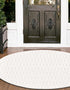 Garden Lattice Charm Collection Area Rug - Arbor (Ivory)