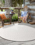 Garden Lattice Charm Collection Area Rug - Arbor (Ivory)