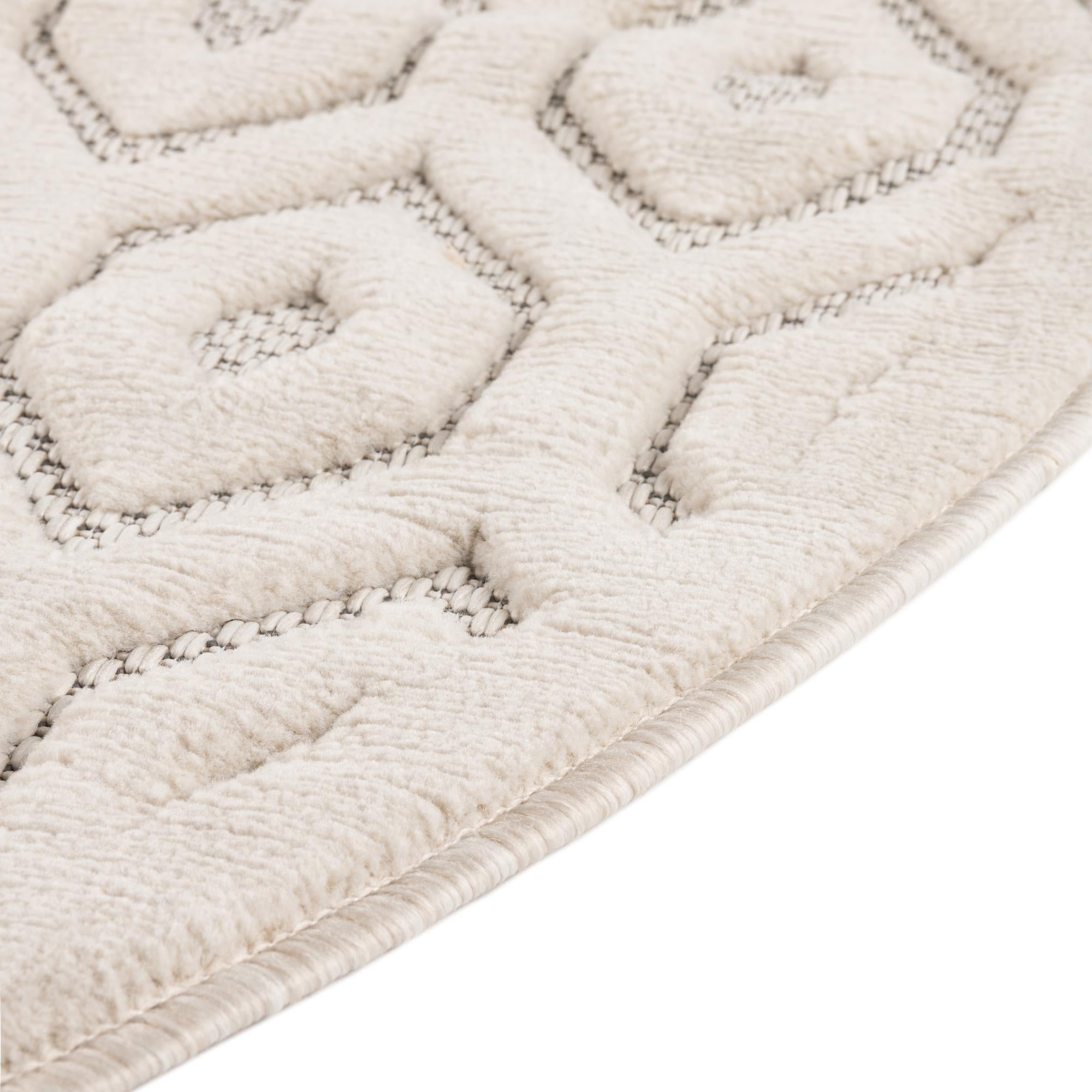 Garden Lattice Charm Collection Area Rug - Arbor (Ivory)