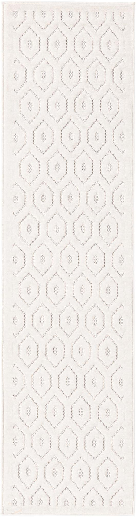 Garden Lattice Charm Collection Area Rug - Arbor (Ivory)