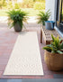 Garden Lattice Charm Collection Area Rug - Arbor (Ivory)