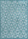 Garden Lattice Charm Collection Area Rug - Arbor (Aqua) Rectangle Aqua  lifestyle 2