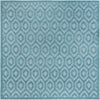 Garden Lattice Charm Collection Area Rug - Arbor (Aqua) Square Aqua  lifestyle 17