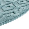 Garden Lattice Charm Collection Area Rug - Arbor (Aqua) Round Aqua  lifestyle 41