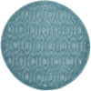 Garden Lattice Charm Collection Area Rug - Arbor (Aqua) Round Aqua  lifestyle 18