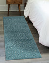 Garden Lattice Charm Collection Area Rug - Arbor (Aqua) Runner Aqua  lifestyle 27