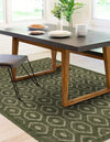 Garden Lattice Charm Collection Area Rug - Arbor (Green) Rectangle Green  lifestyle 5