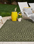 Garden Lattice Charm Collection Area Rug - Arbor (Green)