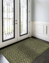 Garden Lattice Charm Collection Area Rug - Arbor (Green) Rectangle Green  lifestyle 7