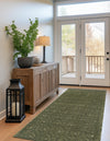 Garden Lattice Charm Collection Area Rug - Arbor (Green) Runner Green  lifestyle 26