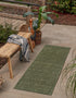 Garden Lattice Charm Collection Area Rug - Arbor (Green)