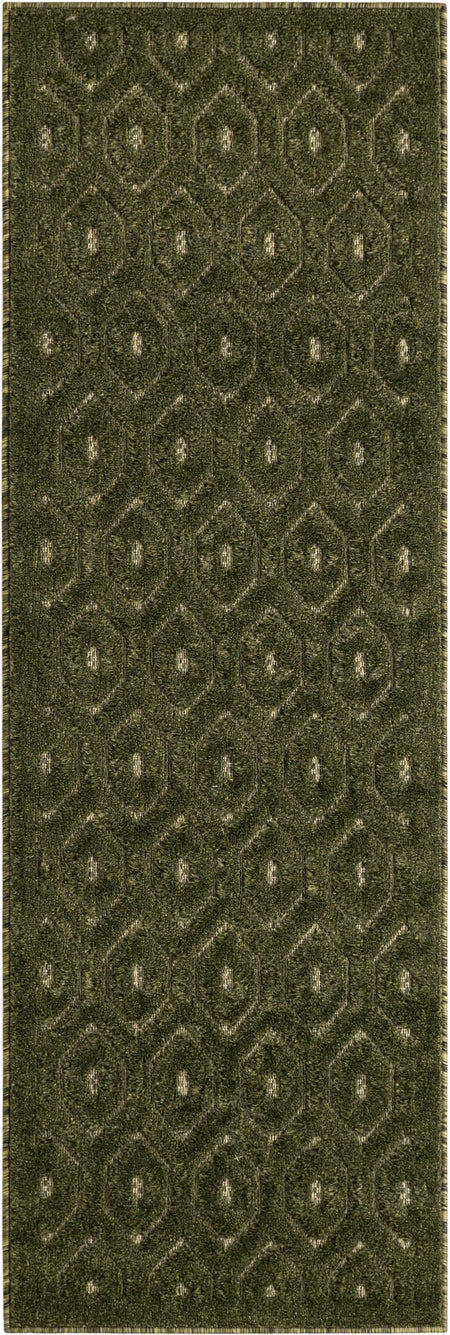 Garden Lattice Charm Collection Area Rug - Arbor (Green)